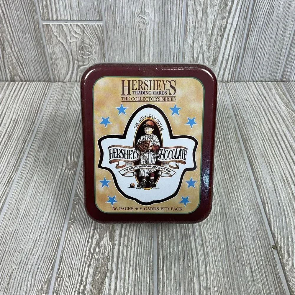 1995 Hershey’s Trading Cards Collector’s Series Sealed in Tin Box 36 Packs Dart